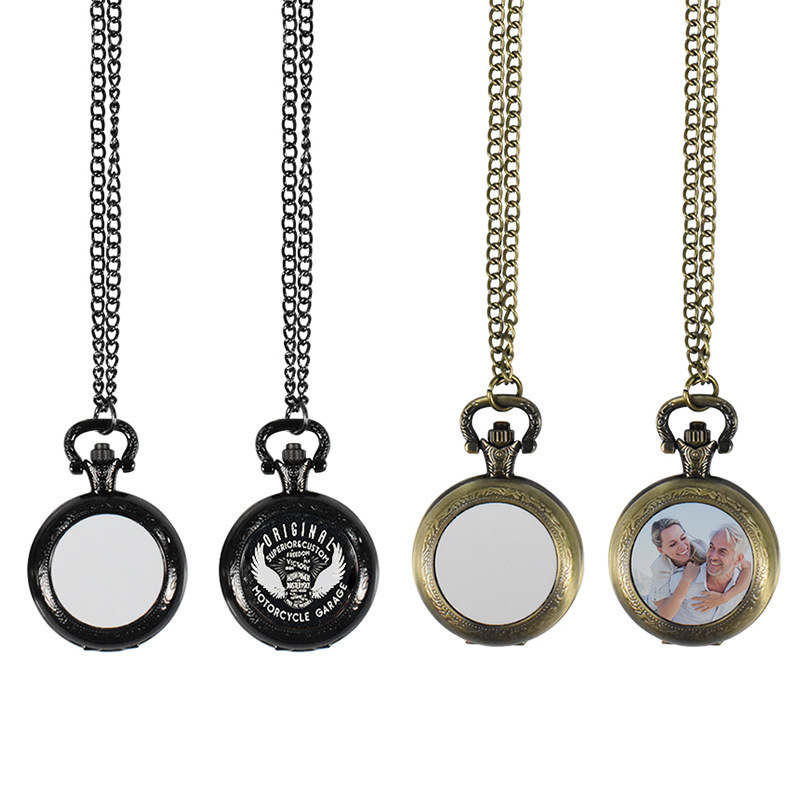 Vintage Fashion Jewelry - Custom Vintage Metal Pocket Watch Pendant