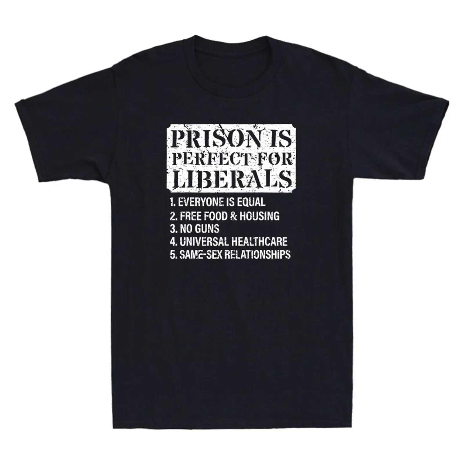 Vintage Fashion Quotes Short - Prison is Perfect for Liberals Anti