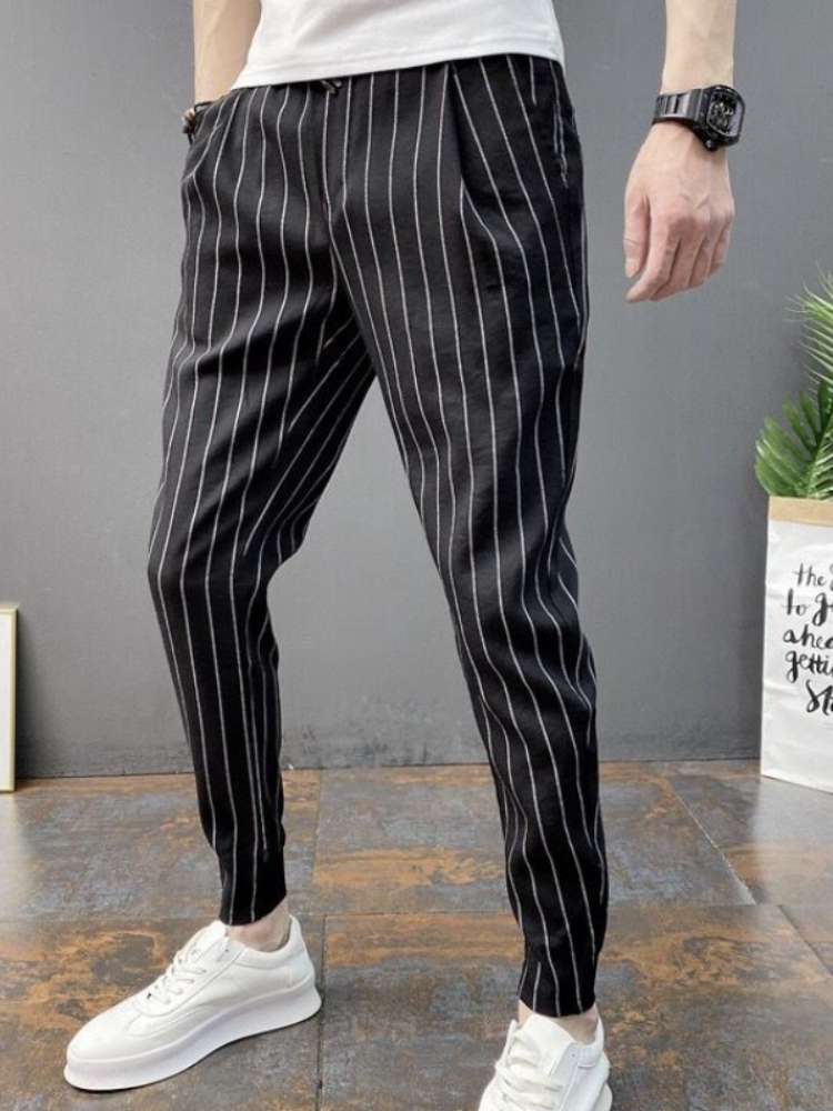 Slim Fit Striped Male Cropped  - огляд і ціна Vintage Fashion For Sale