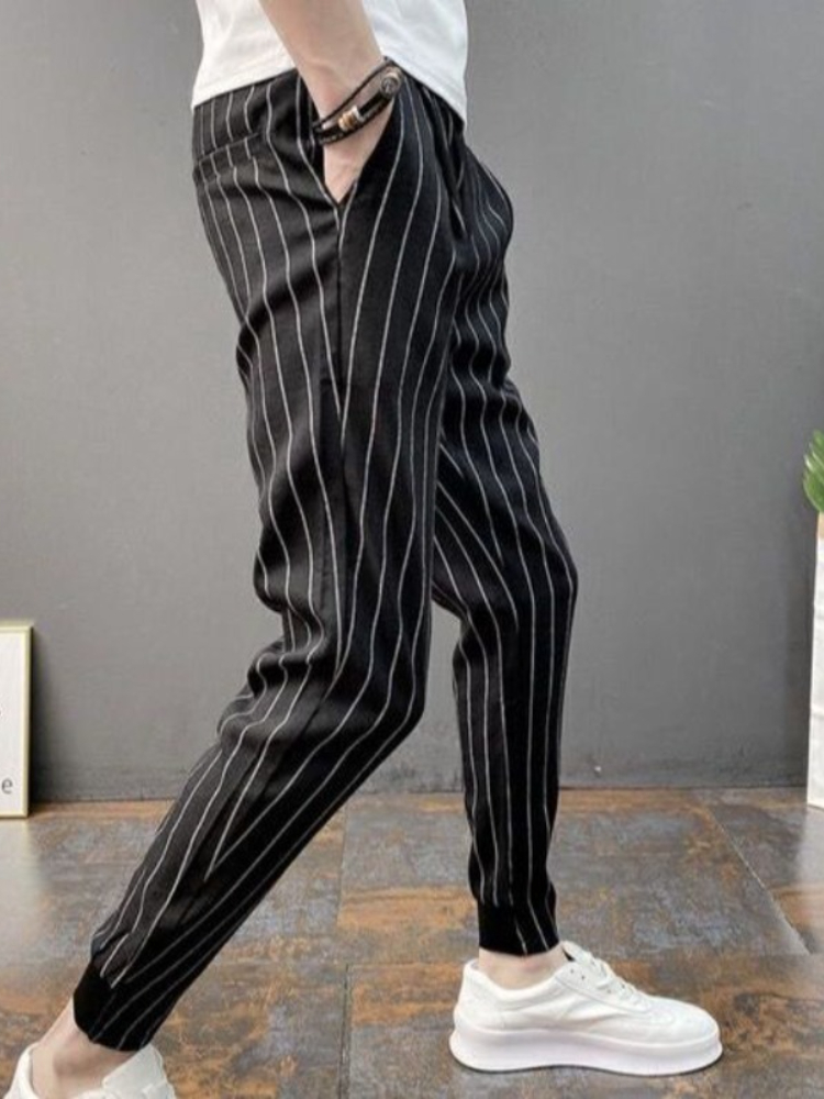 Slim Fit Striped Male Cropped  - огляд і ціна Vintage Fashion For Sale