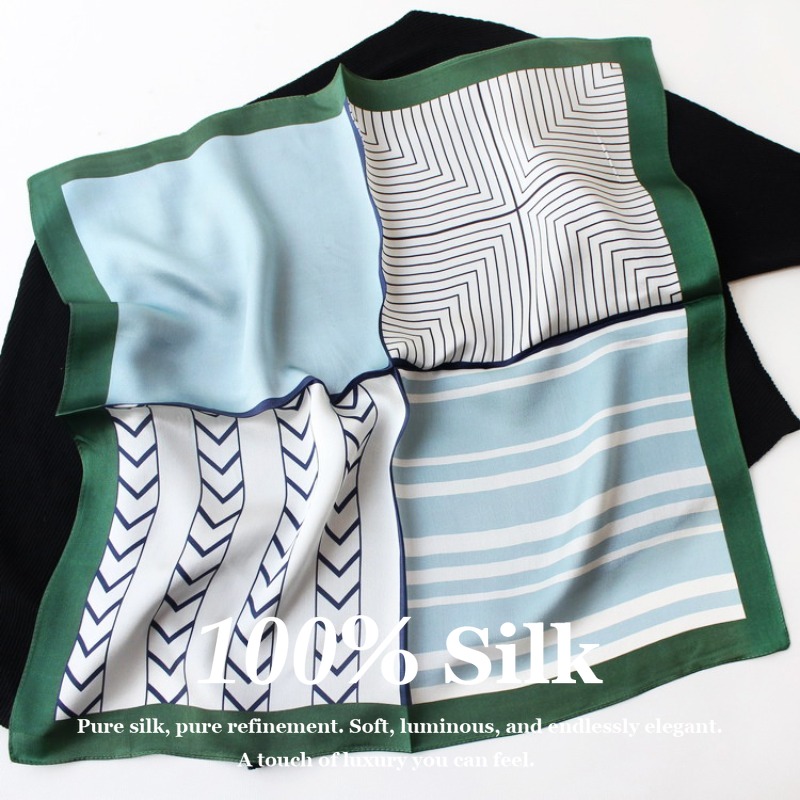 New 53cm 100% Mulberry Silk Sc - огляд і ціна Vintage Fashion Hijab