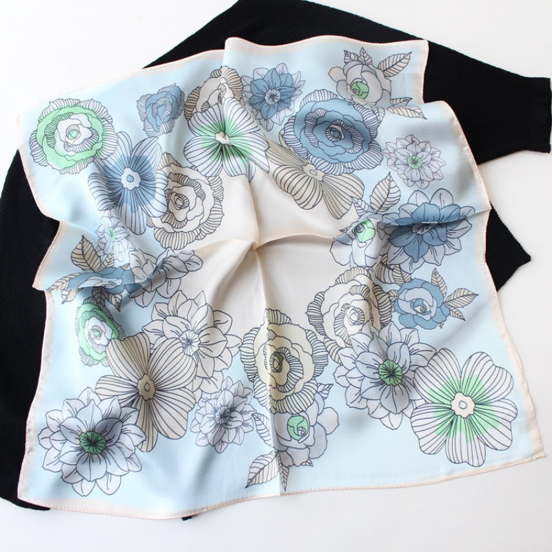 New 53cm 100% Mulberry Silk Sc - огляд і ціна Vintage Fashion Hijab