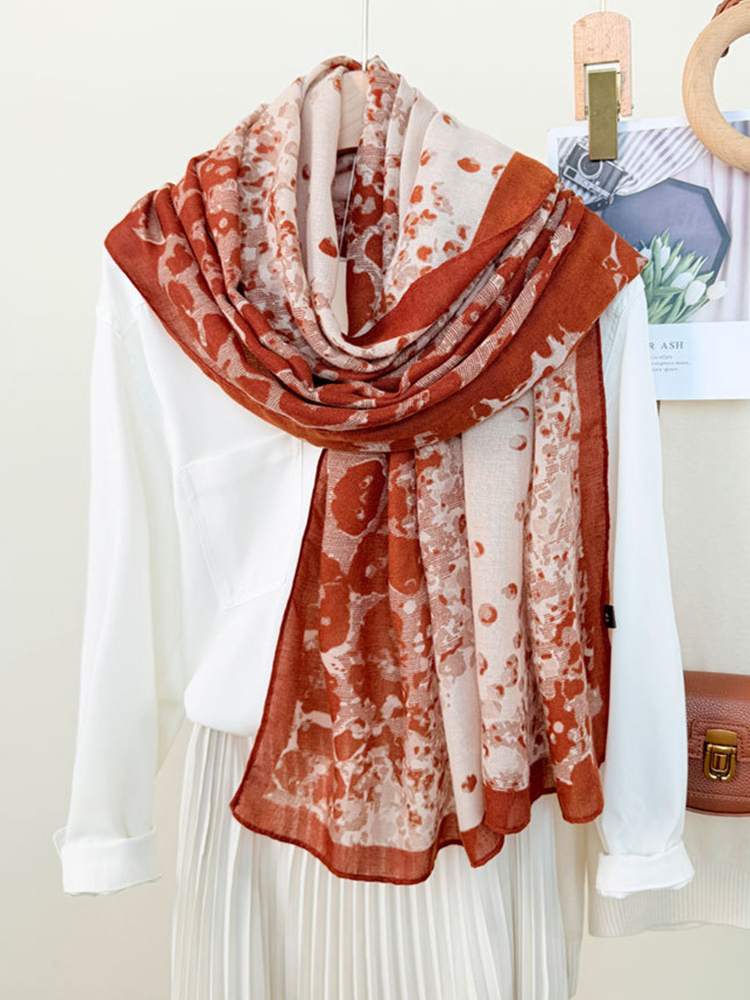 Elegant Women Silk Scarf Beach - огляд і ціна Vintage Fashion Hijab