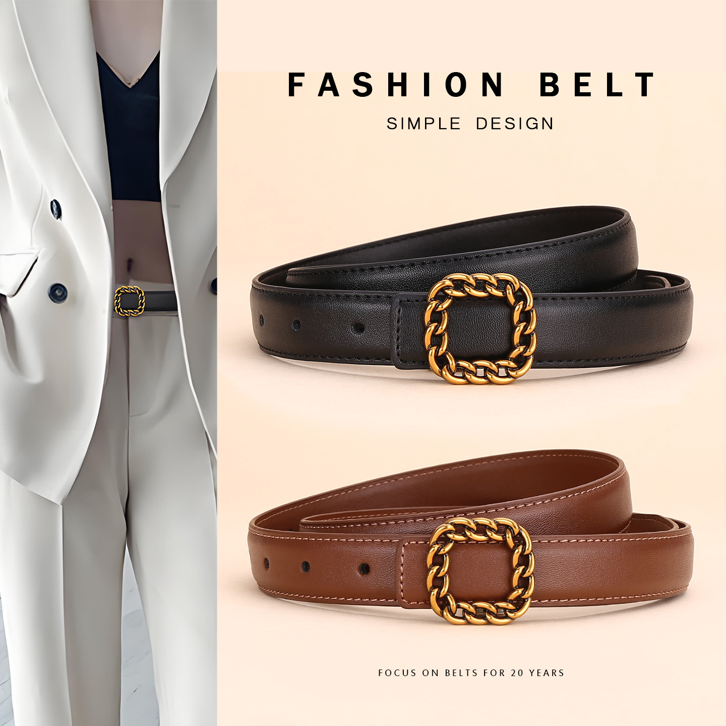 Ladies' Vintage Square Buckle  - огляд і ціна Vintage Fashion Looks