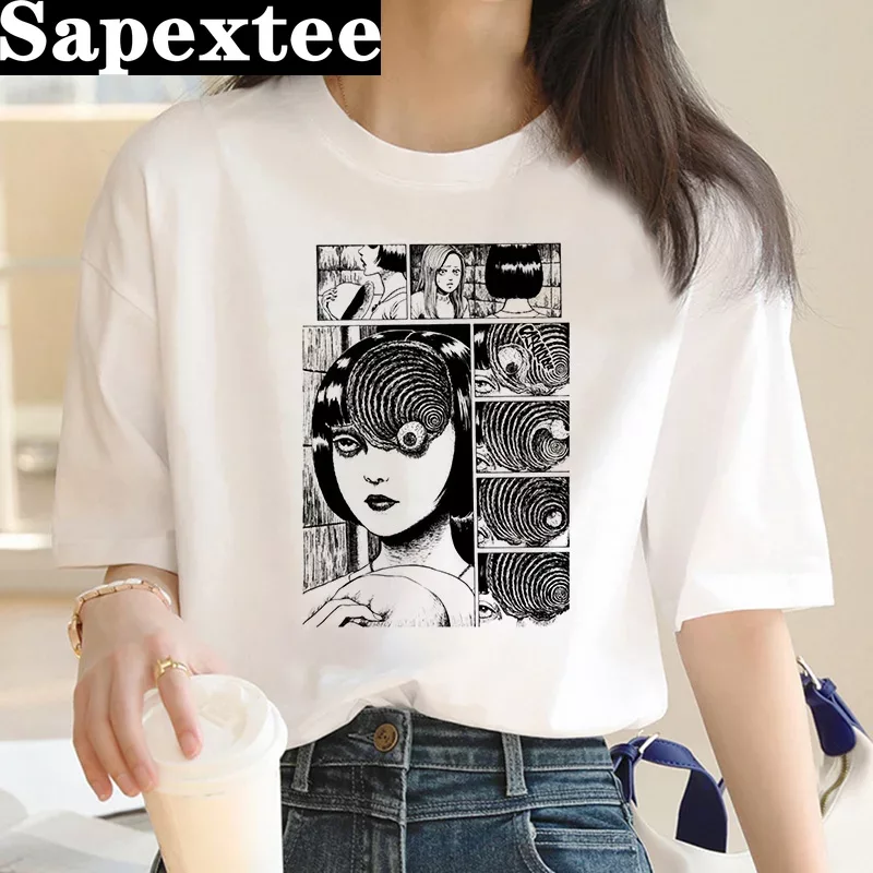 junji ito t-shirt women haraju - огляд і ціна Tie Dye Shirt Vintage