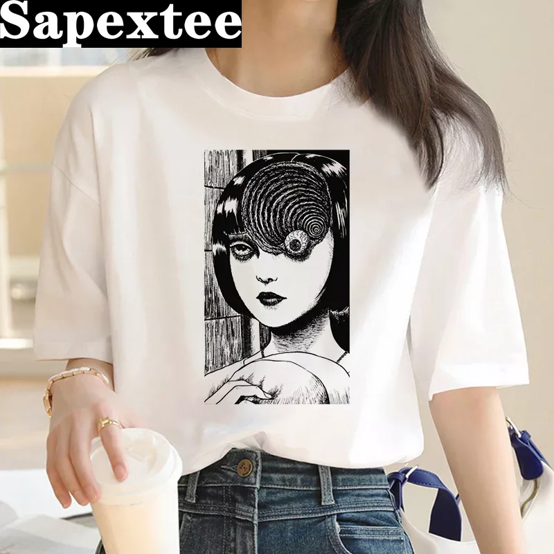 junji ito t-shirt women haraju - огляд і ціна Tie Dye Shirt Vintage