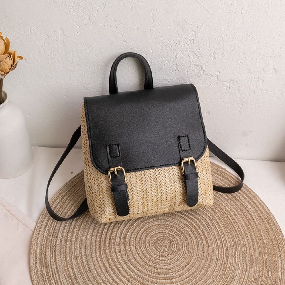 Versatile Bag PU Leather Straw - огляд і ціна Vintage Fashion Looks