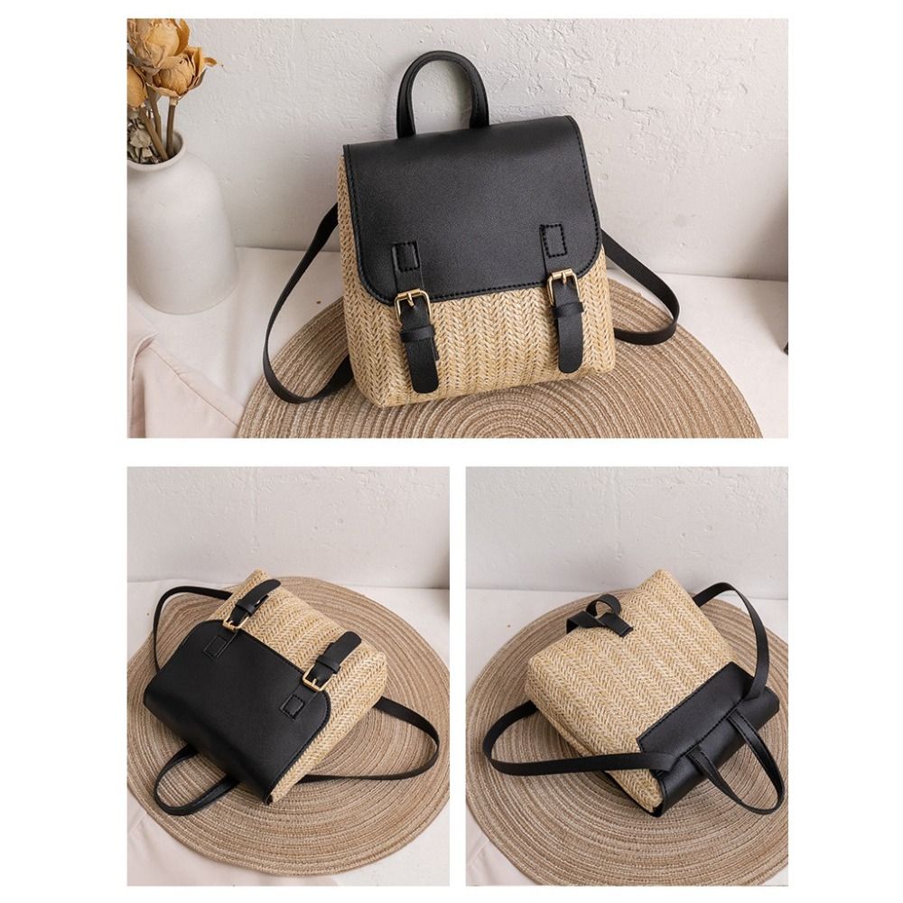 Versatile Bag PU Leather Straw - огляд і ціна Vintage Fashion Looks