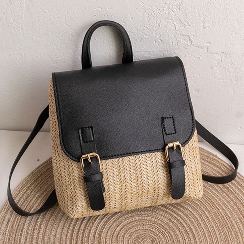 Versatile Bag PU Leather Straw - огляд і ціна Vintage Fashion Looks