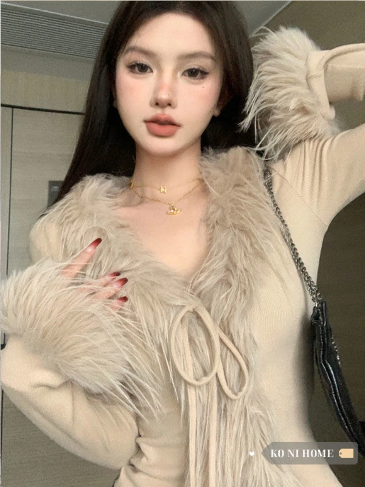 Elegant Sexy Slim Cropped Swea - огляд і ціна Vintage Fashion Old Money