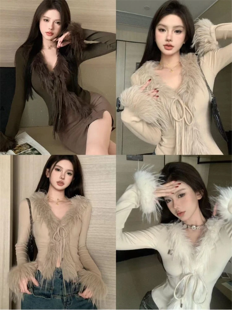 Elegant Sexy Slim Cropped Swea - огляд і ціна Vintage Fashion Old Money