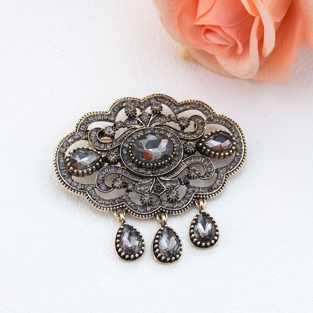 Vintage Gray Crystal Turkish B - огляд і ціна Vintage Fashion Hijab