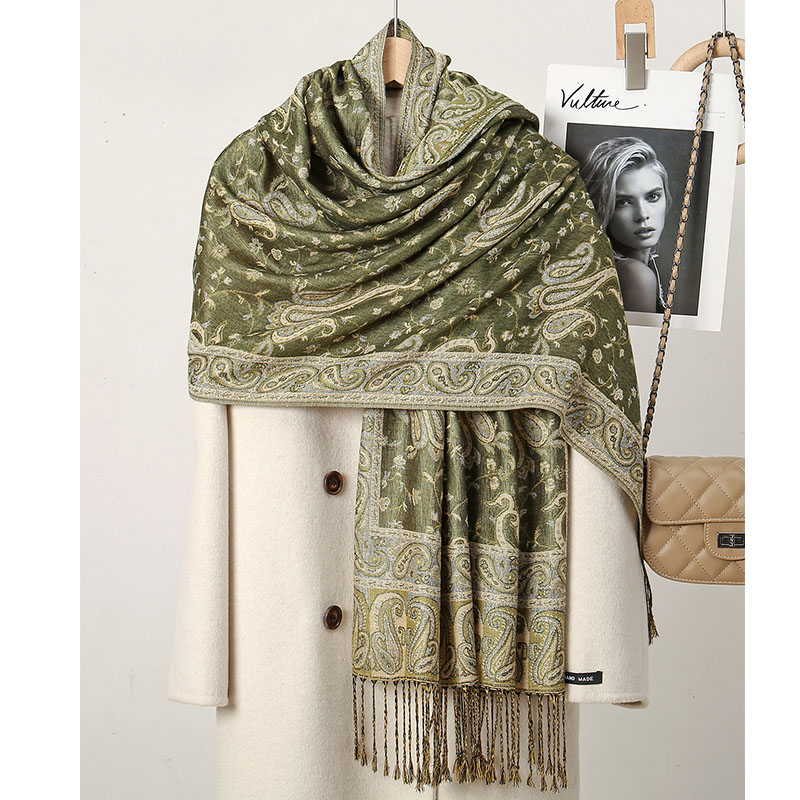 Bohemian Cashew Print Scarf Fo - огляд і ціна Vintage Fashion Hijab