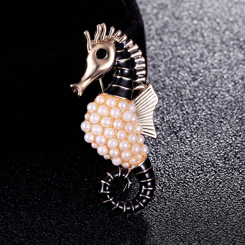 Sea Horse Brooches Wedding Bro - огляд і ціна Vintage Fashion Hijab
