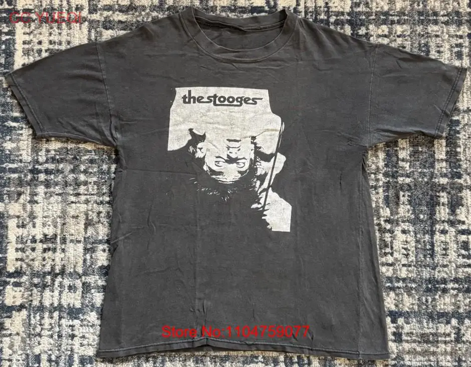 Vintage 90s The Stooges Iggy P - огляд і ціна Band Tee Faded 90S