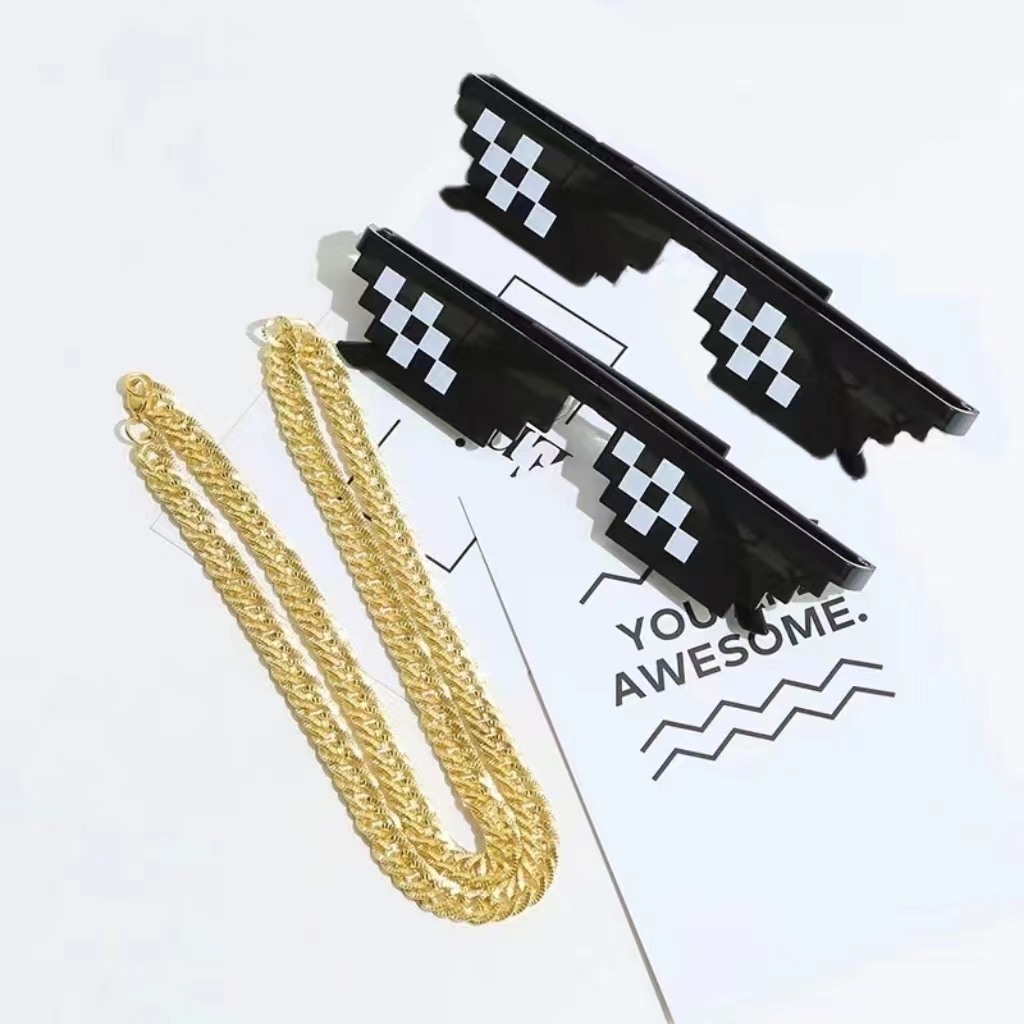 2Pcs Mosaic Sunglasses Cool Pa - огляд і ціна Vintage Fashion Glasses