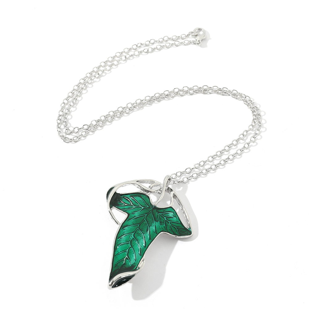 Vintage Green Leaf Pendant Nec - огляд і ціна Vintage Fashion Jewelry