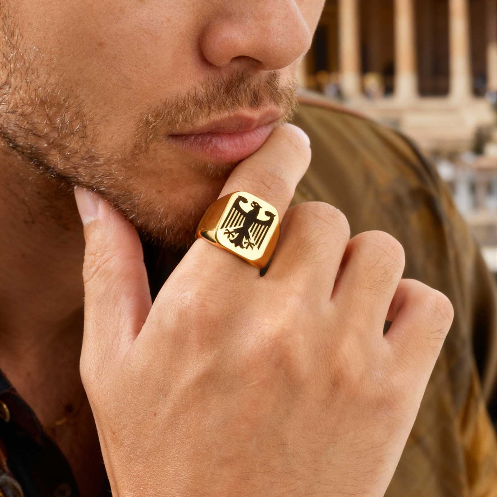 Custom Flying Hawk Eagle Ring  - огляд і ціна Vintage Fashion Rings For Women