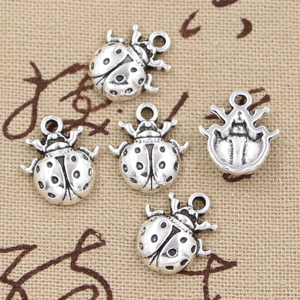 12pcs Charms Ladybug Bug 16x14 - огляд і ціна Vintage Fashion Bug