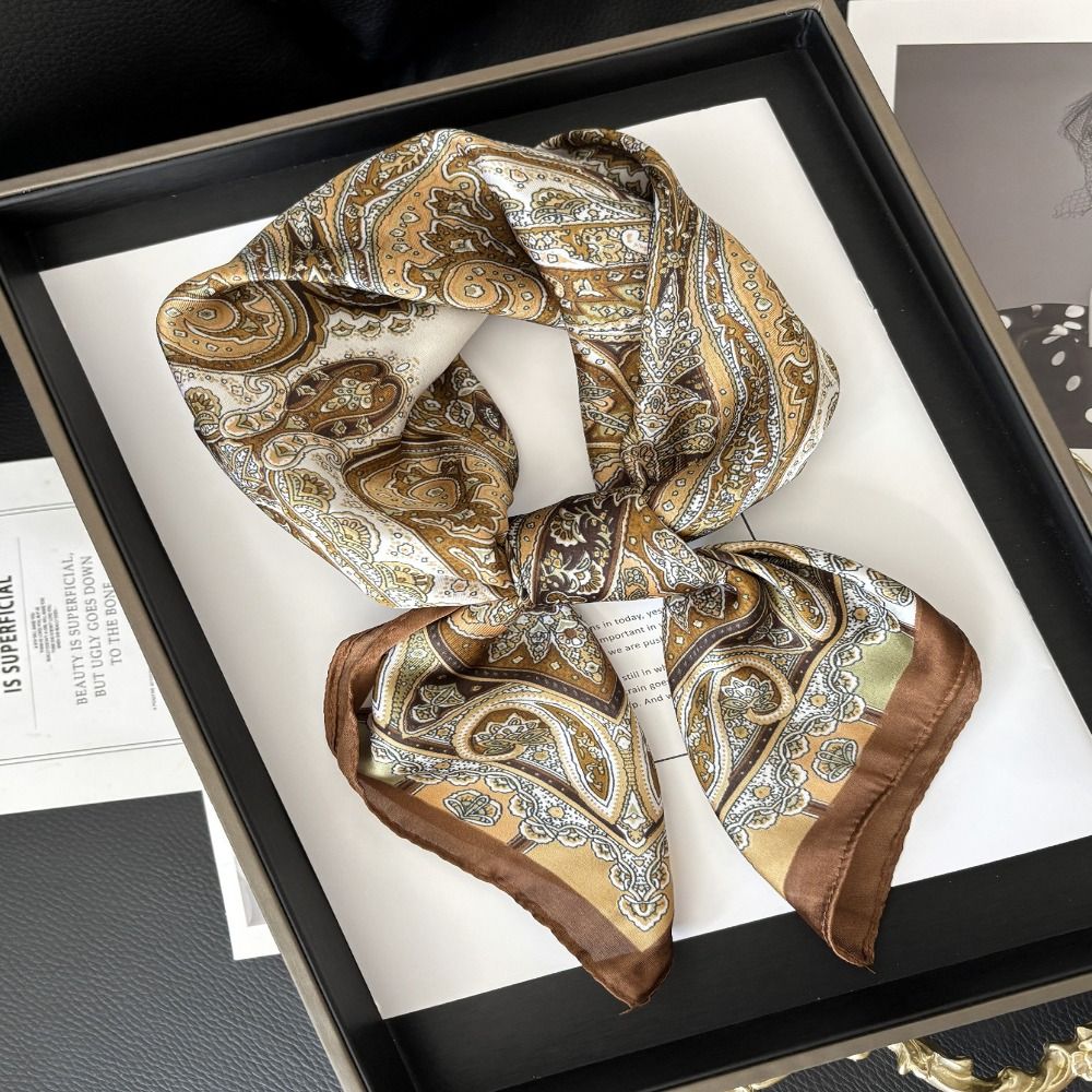 New Luxury Print Imitation Sil - огляд і ціна Vintage Fashion Hijab