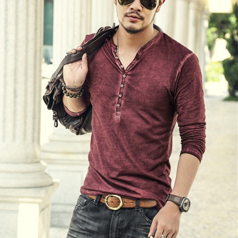 Vintage Distressed Men's V-Nec - огляд і ціна Vintage Fashion Looks