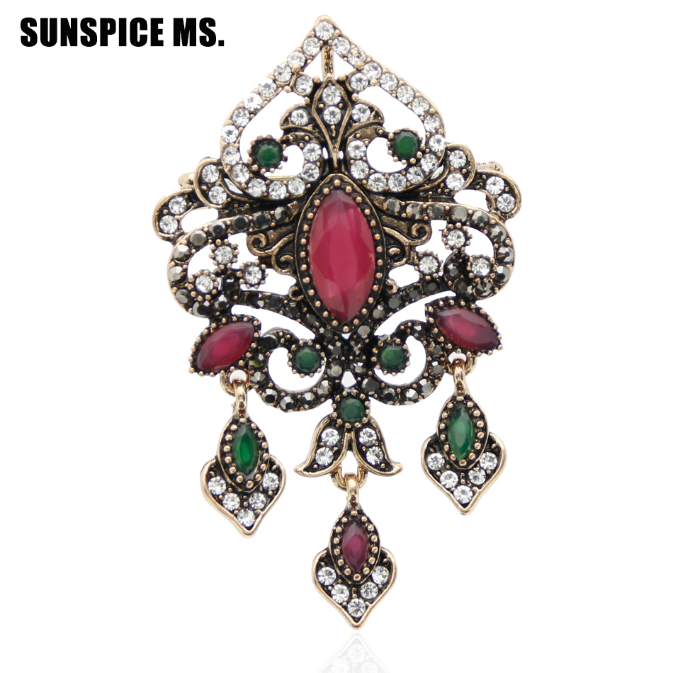 Sunspicems Turkish Women Brooc - огляд і ціна Vintage Fashion Hijab