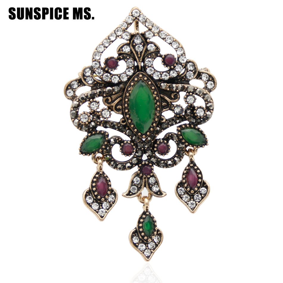 Sunspicems Turkish Women Brooc - огляд і ціна Vintage Fashion Hijab