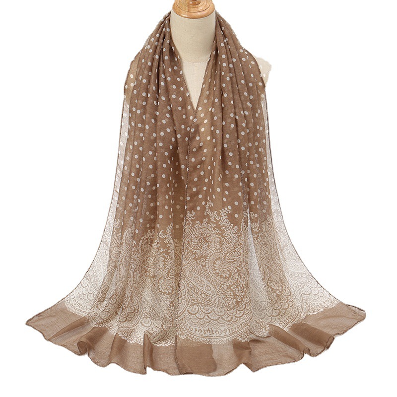 Vintage Gradient Polk Dot Cott - огляд і ціна Vintage Fashion Hijab