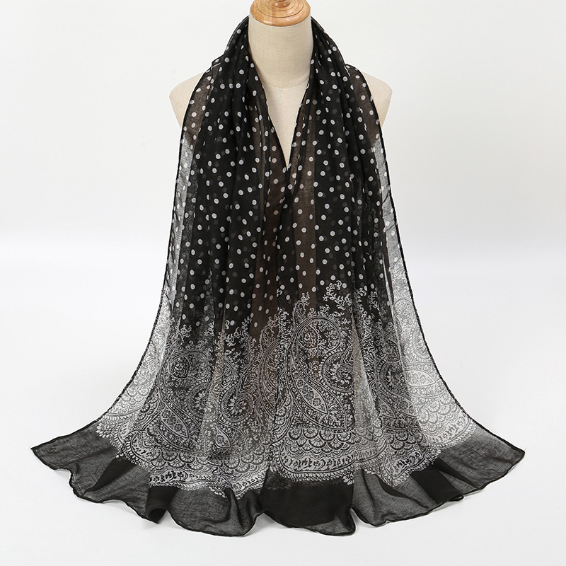 Vintage Gradient Polk Dot Cott - огляд і ціна Vintage Fashion Hijab