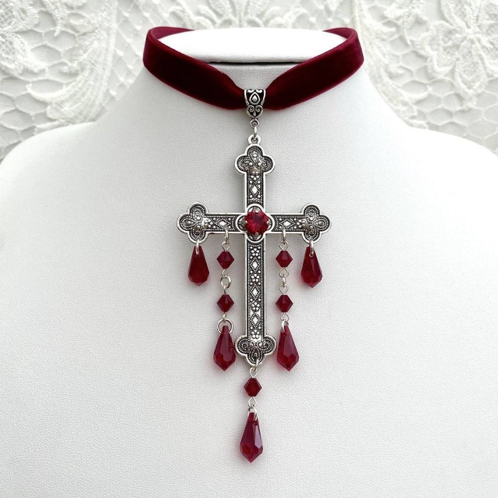 Retro Style Large Cross Pendan - огляд і ціна Vintage Fashion Looks
