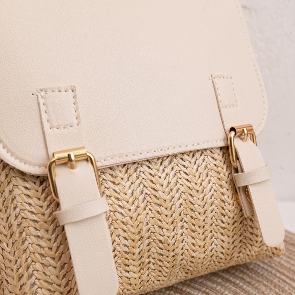 Fashion PU Leather Straw Backp - огляд і ціна Vintage Fashion Looks