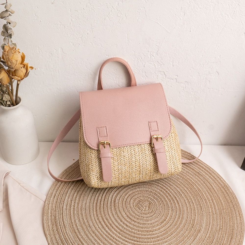 Fashion PU Leather Straw Backp - огляд і ціна Vintage Fashion Looks